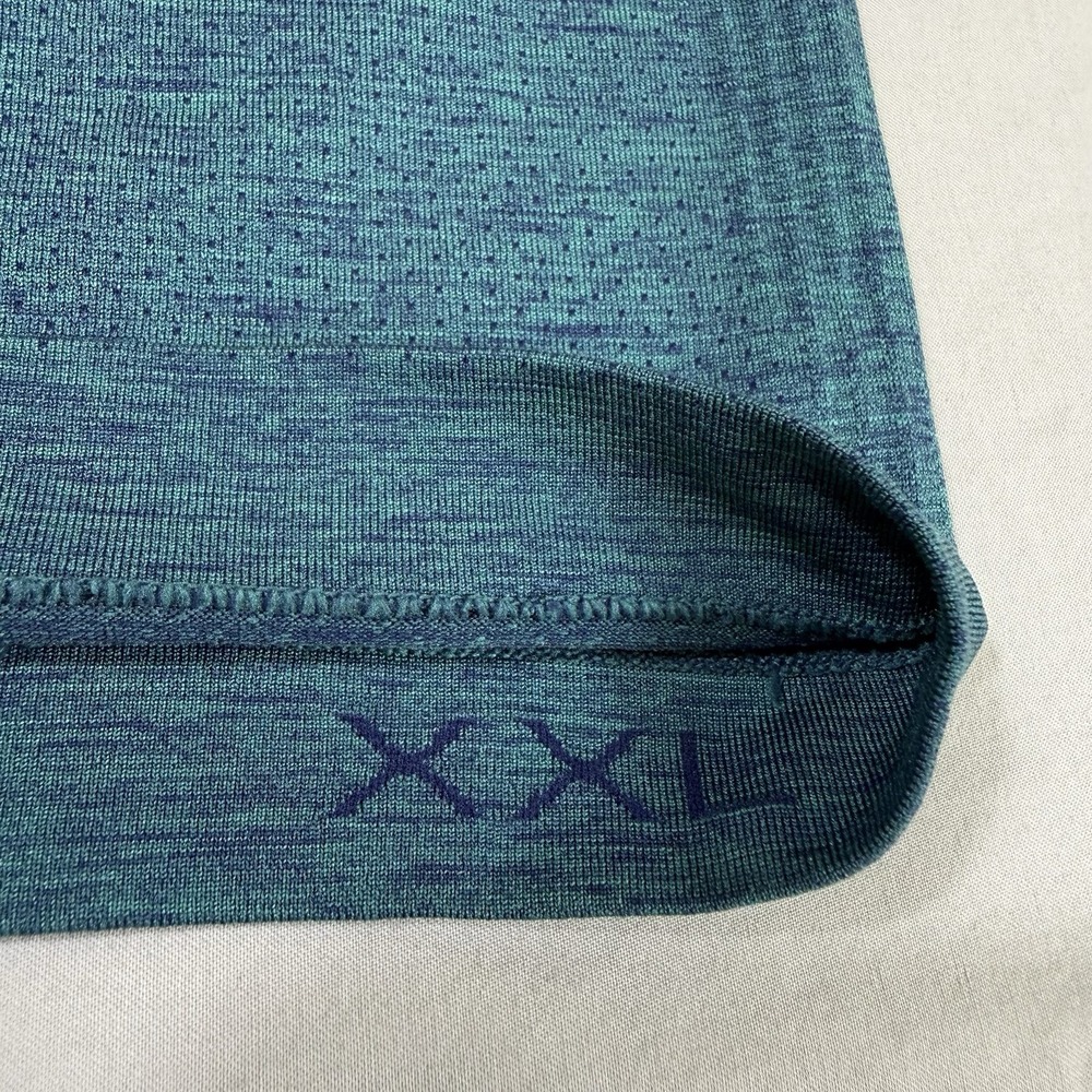 Lululemon Shirt Mens XXL Teal Metal Vent Tech Long‎ Sleeve Performance Training - Picture 10 of 16